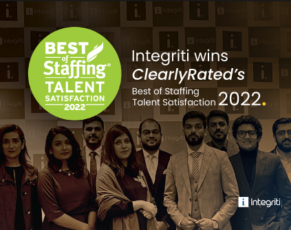 INTEGRITI GROUP INC. RECEIVES 2022 BEST OF STAFFING TALENT AWARD FOR SERVICE EXCELLENCE