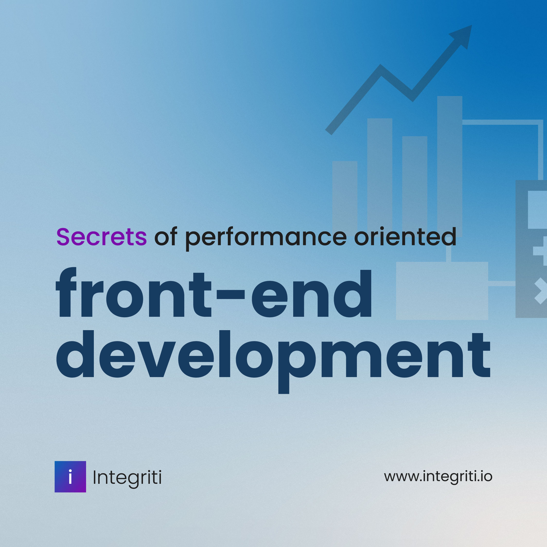 Secrets of performance-oriented frontend development